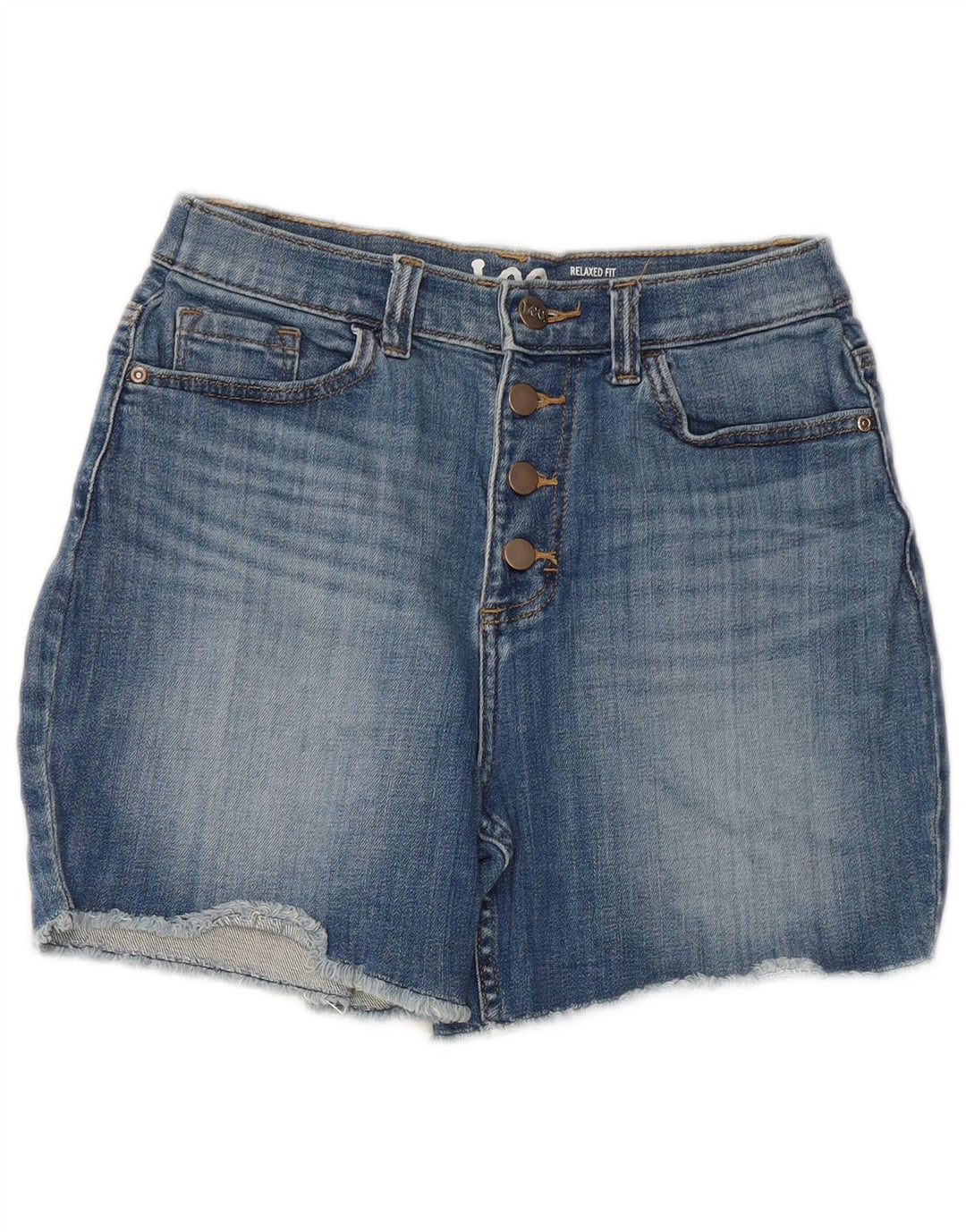 LEE Womens Denim Shorts US 6 Medium W28  Blue Cotton