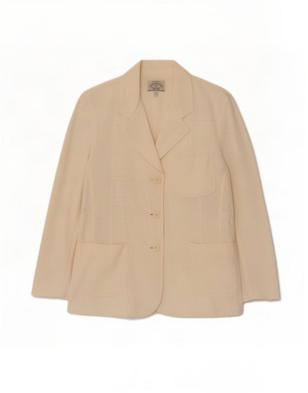 Armani Jeans Womens 3 Button Blazer Jacket IT 44 Medium White