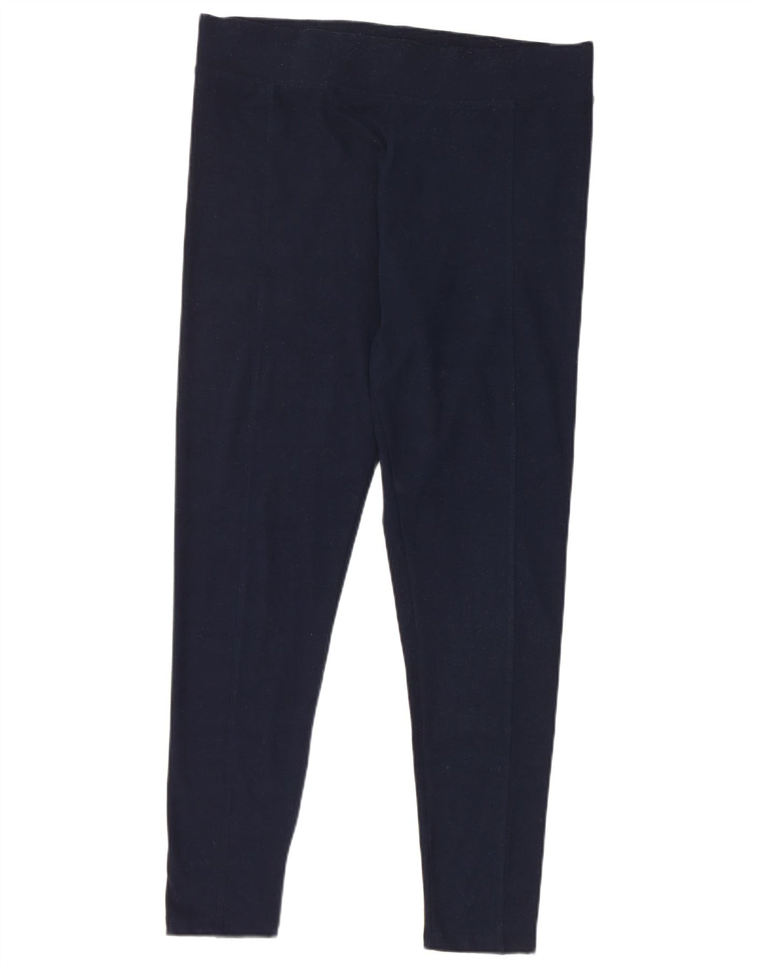 Marks & Spencer Womens Leggings UK 16 Large Navy Blue Polyester