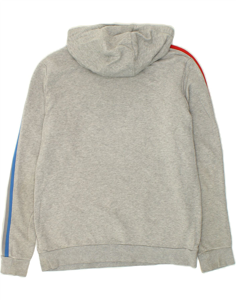 ADIDAS Boys Graphic Hoodie Jumper 13-14 Years Grey Cotton | Vintage Adidas | Thrift | Second-Hand Adidas | Used Clothing | Messina Hembry 