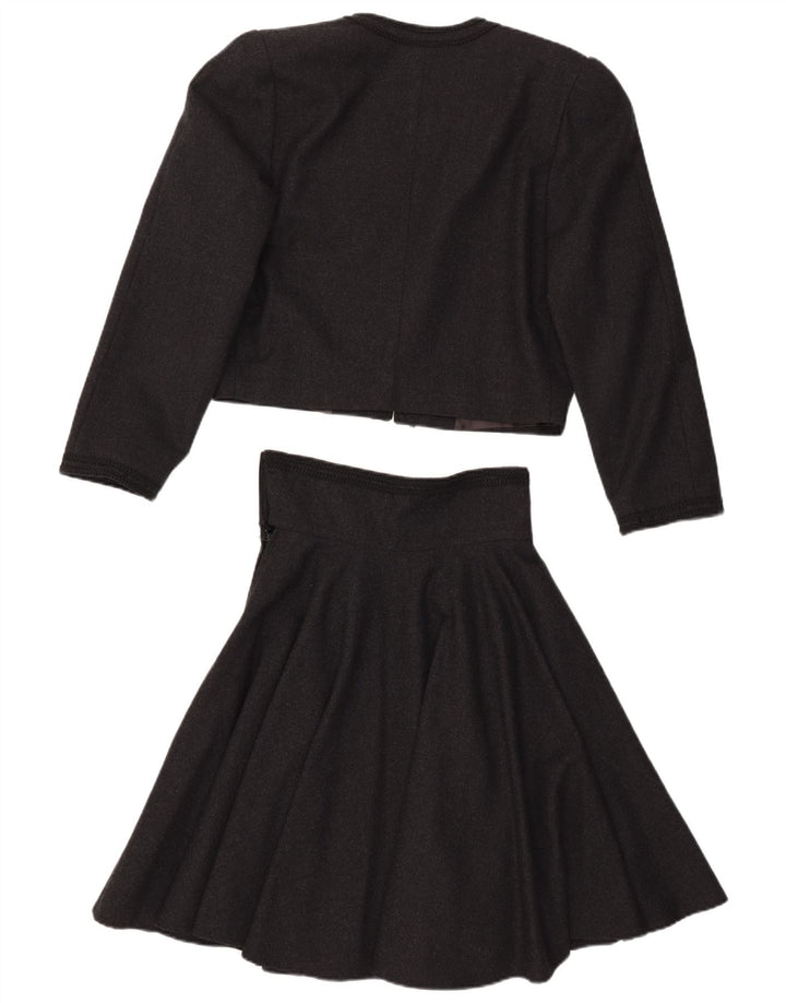 Griffe Womens 2 Piece Skirt Set UK 10 Small W26 Grey Wool