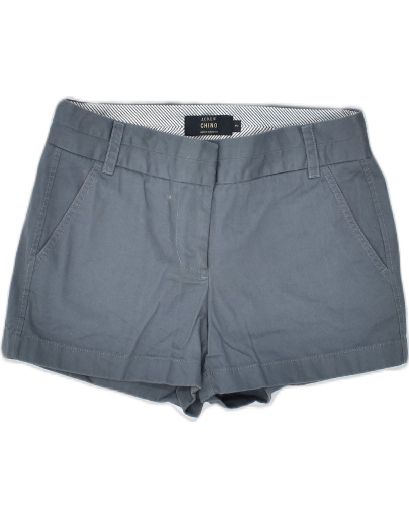 J. CREW Womens Chino Shorts US 2 XS W28 Grey Cotton | Vintage | Thrift | Second-Hand | Used Clothing | Messina Hembry 