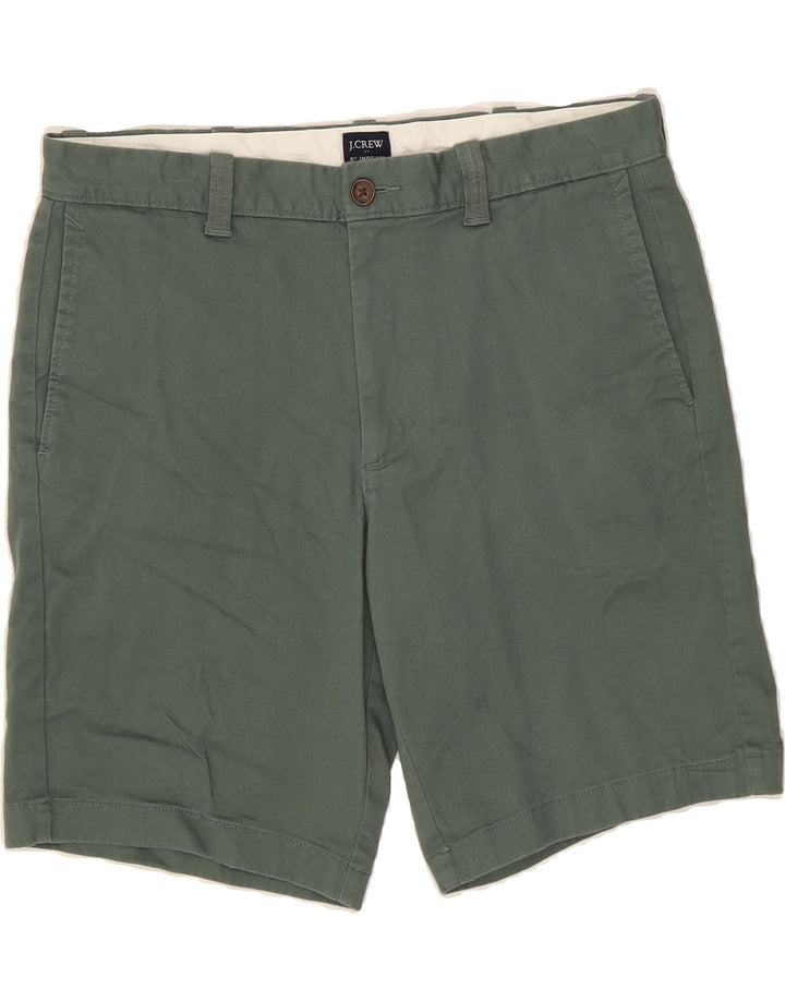 J. CREW Mens Chino Shorts W32 Medium Green Cotton Vintage J. Crew and Second-Hand J. Crew from Messina Hembry 