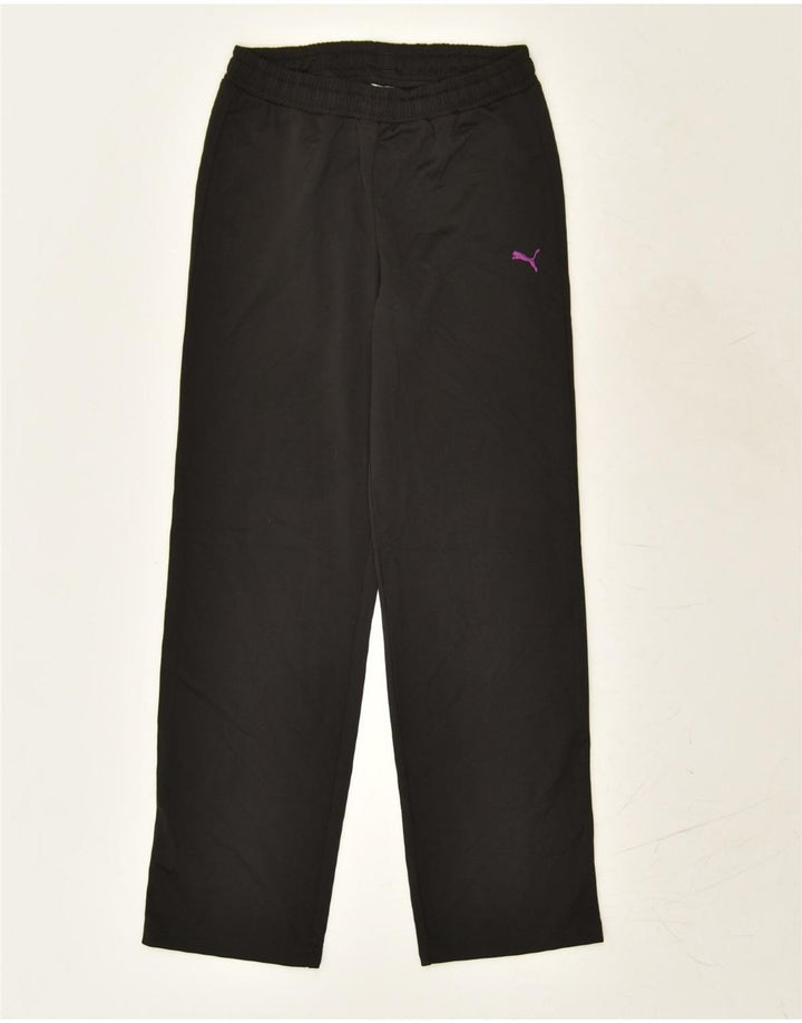 PUMA Boys Tracksuit Trousers 13-14 Years Black Polyester | Vintage Puma | Thrift | Second-Hand Puma | Used Clothing | Messina Hembry 