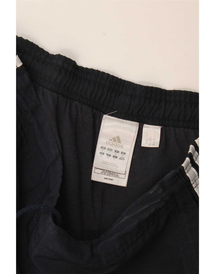 Adidas Womens Tracksuit Trousers Joggers UK 8 Small Navy Blue Polyester