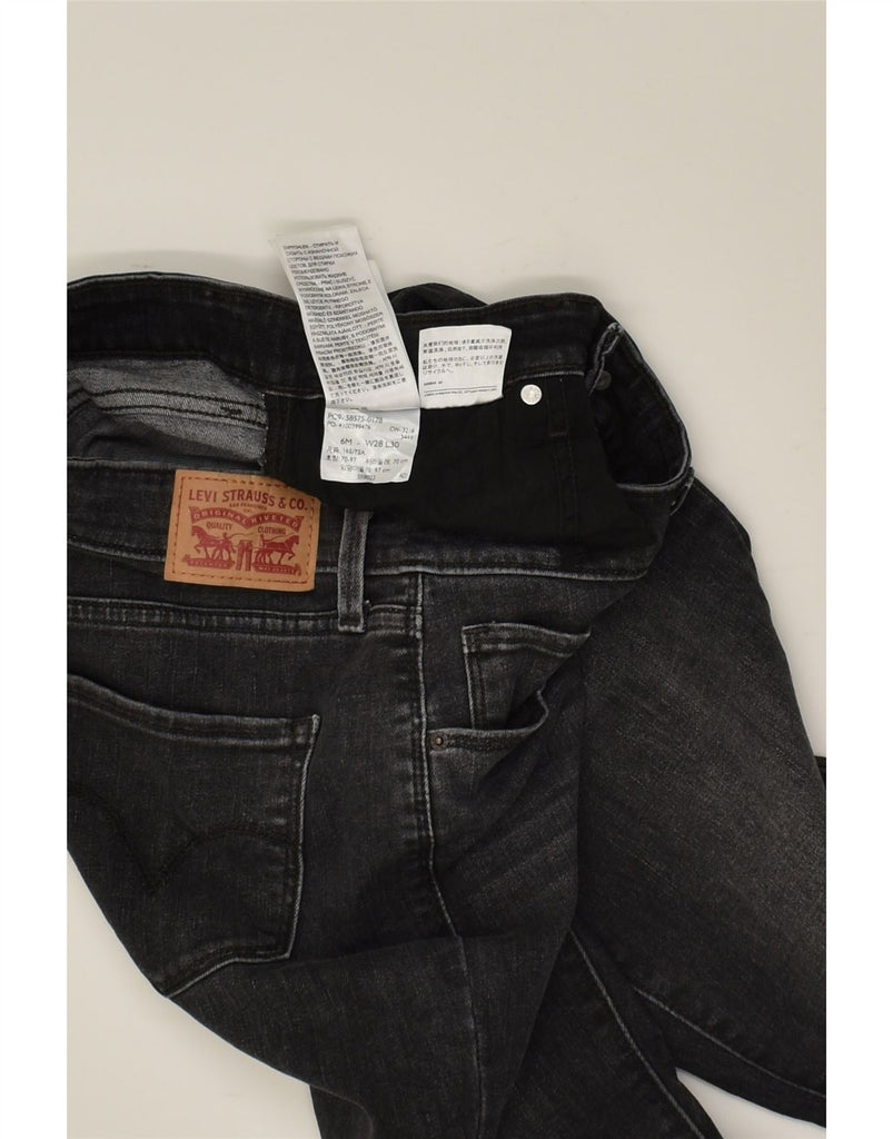 LEVI'S Womens Classic Mid Rise Skinny Jeans W28 L30 Black Cotton | Vintage Levi's | Thrift | Second-Hand Levi's | Used Clothing | Messina Hembry 