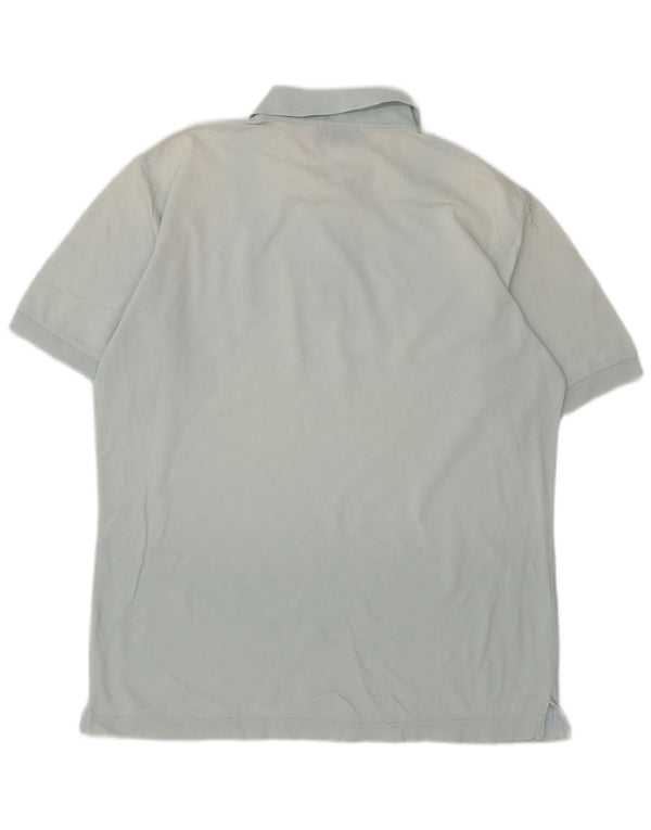 Sergio Tacchini Mens Polo Shirt Medium Blue Cotton