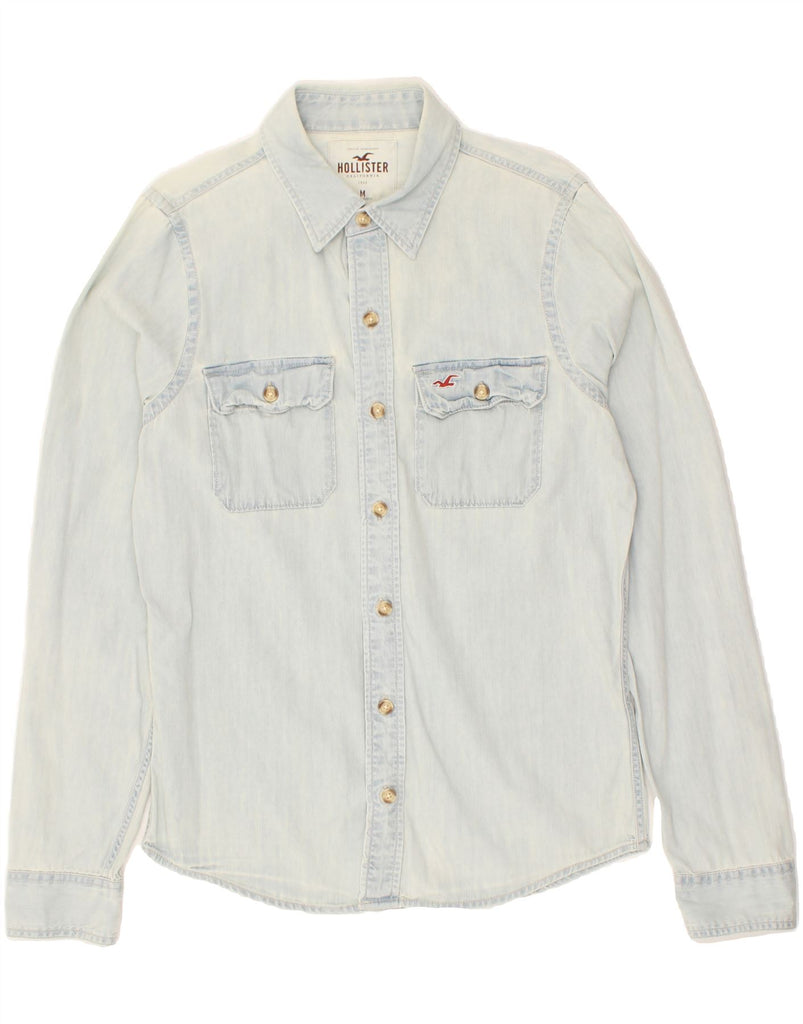 HOLLISTER Mens Denim Shirt Medium Blue Cotton | Vintage Hollister | Thrift | Second-Hand Hollister | Used Clothing | Messina Hembry 