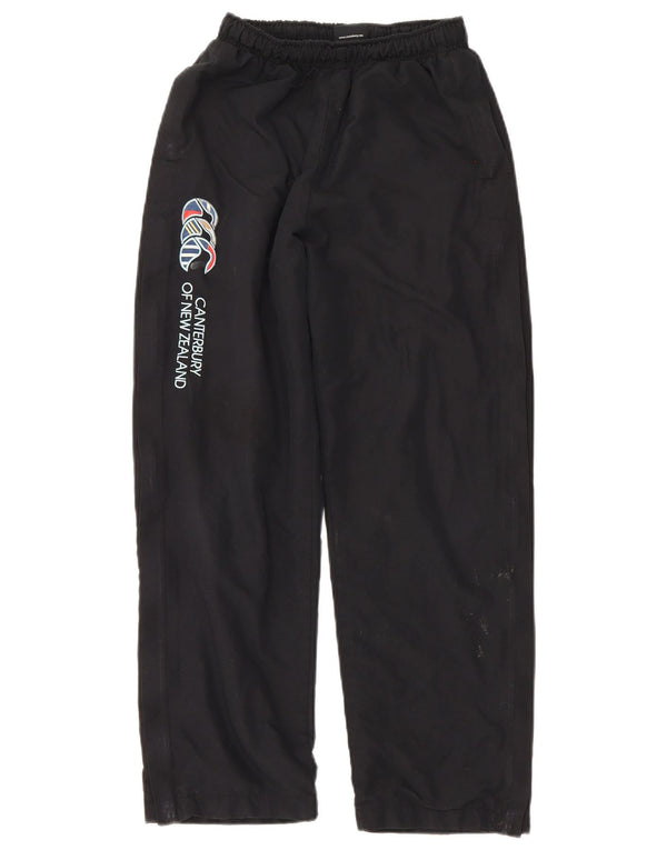 Canterbury Boys Graphic Tracksuit Trousers 13-14 Years Black Polyester