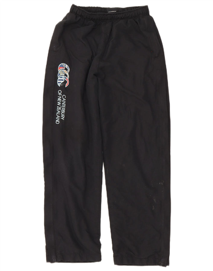 Canterbury Boys Graphic Tracksuit Trousers 13-14 Years Black Polyester