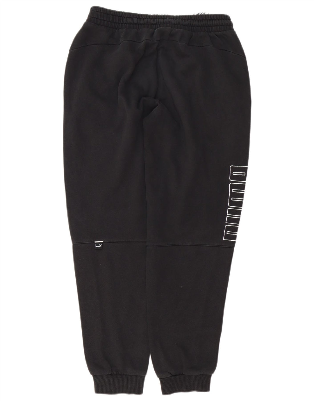 Puma Mens Graphic Tracksuit Trousers Joggers Medium  Black Cotton