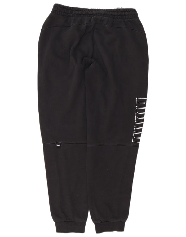 Puma Mens Graphic Tracksuit Trousers Joggers Medium  Black Cotton
