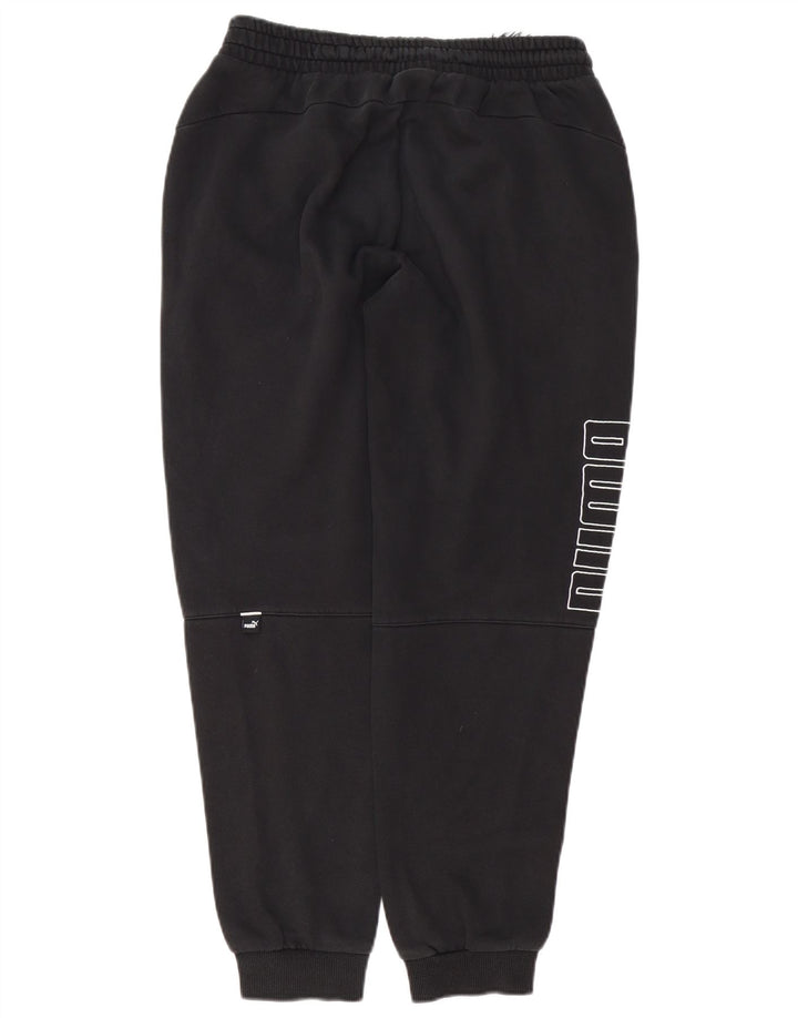Puma Mens Graphic Tracksuit Trousers Joggers Medium  Black Cotton
