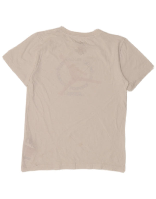 Jordan Boys Graphic T-Shirt Top 12-13 Years Large White Cotton