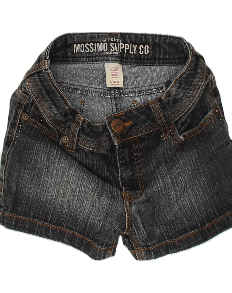 MOSSIMO Girls Denim Shorts 10-11 Years Large W26 Navy Blue Cotton | Vintage Mossimo | Thrift | Second-Hand Mossimo | Used Clothing | Messina Hembry 