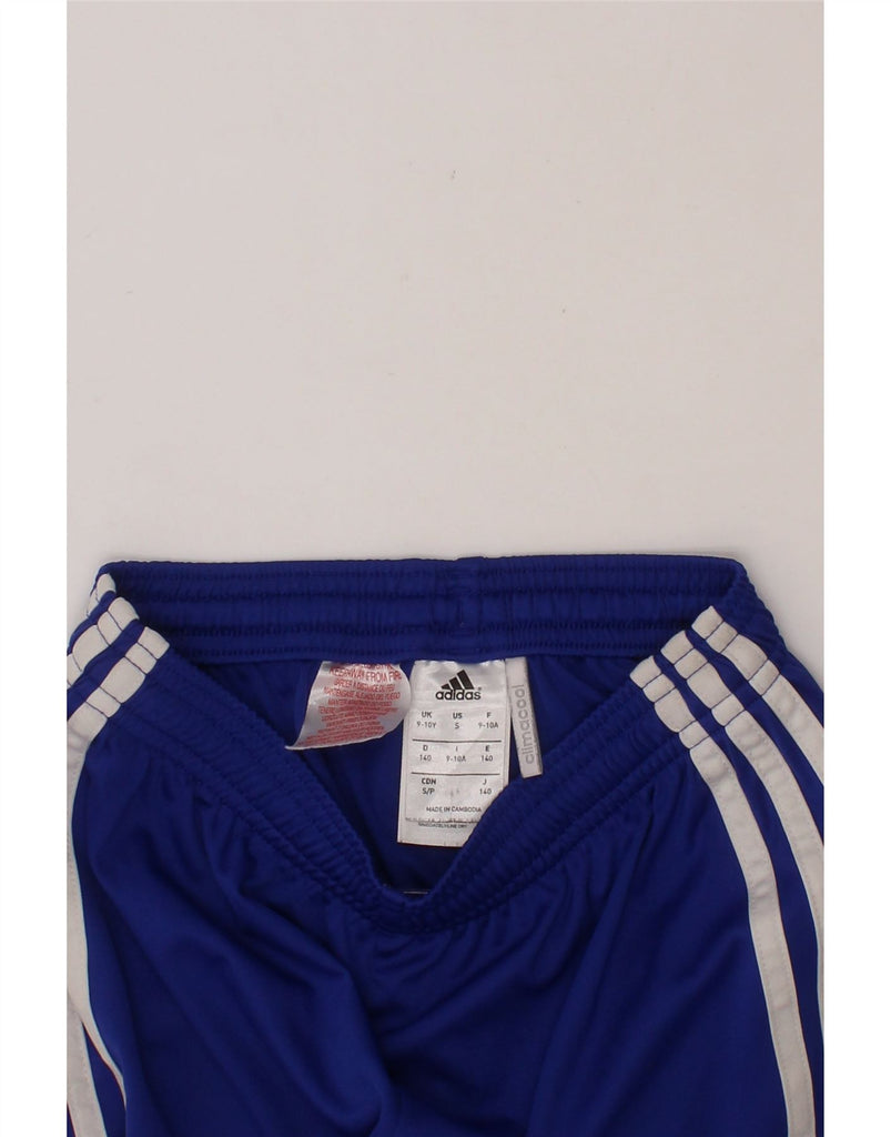 ADIDAS Boys Chelsea FC Sport Shorts 9-10 Years Blue Polyester Vintage Adidas and Second-Hand Adidas from Messina Hembry 