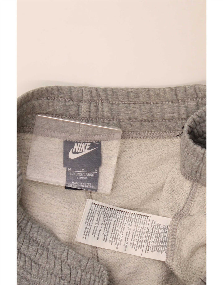 Nike Mens Tracksuit Trousers Medium Grey Flecked Cotton