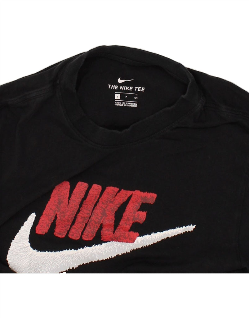 NIKE Mens Graphic T-Shirt Top Small Black Cotton | Vintage Nike | Thrift | Second-Hand Nike | Used Clothing | Messina Hembry 
