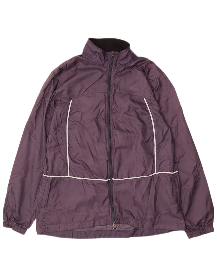NIKE Womens Rain Jacket US 8/10 Medium Purple Polyester