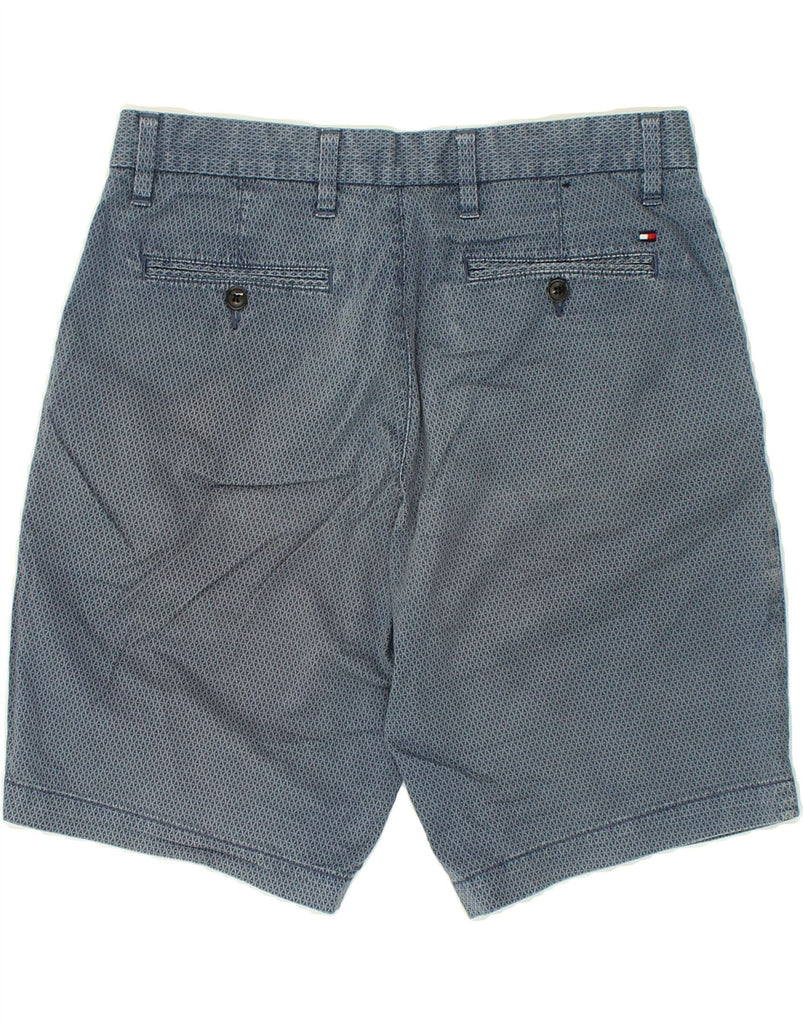 TOMMY HILFIGER Womens Brooklyn Chino Shorts US 10 Large W34  Blue | Vintage Tommy Hilfiger | Thrift | Second-Hand Tommy Hilfiger | Used Clothing | Messina Hembry 