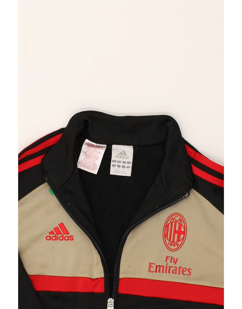 ADIDAS Boys Graphic Tracksuit Top Jacket 11-12 Years Black Colourblock | Vintage Adidas | Thrift | Second-Hand Adidas | Used Clothing | Messina Hembry 