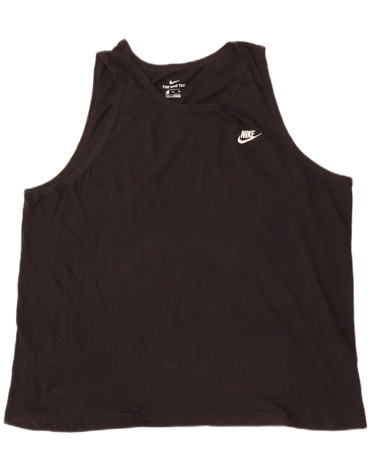 Nike Mens Vest Top 2XL Black Cotton