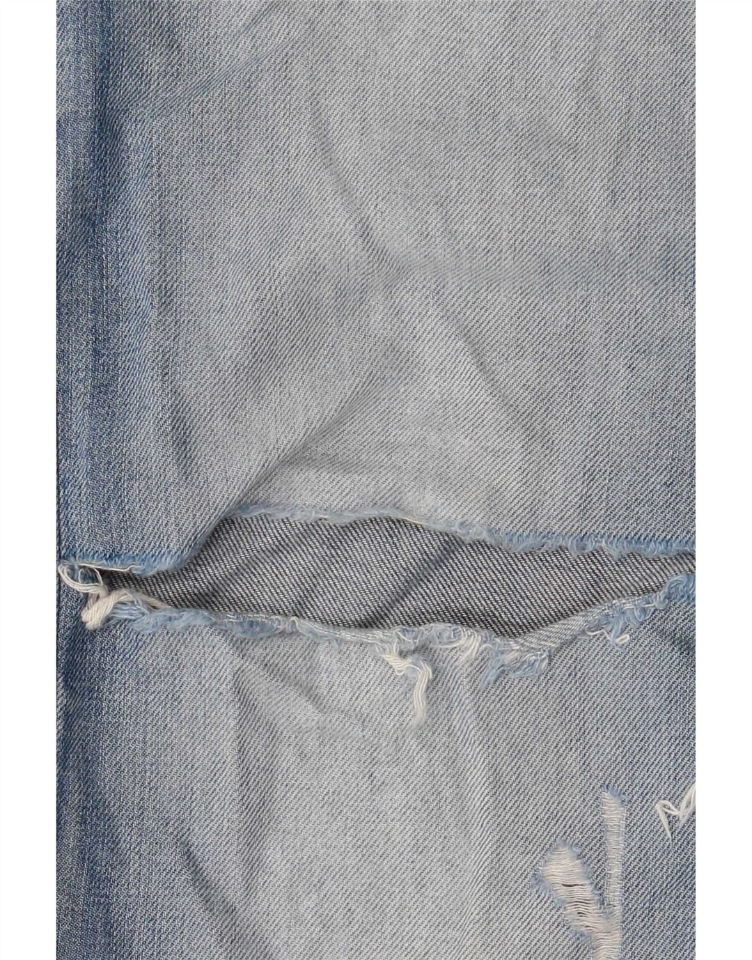 Diesel Mens Larkee Distressed Regular Straight Jeans W33 L32 Blue Cotton