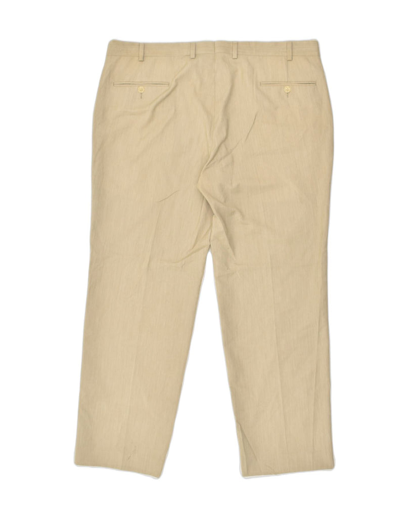 RALPH LAUREN Mens Slim Casual Trousers W40 L30 Beige Polyester | Vintage Ralph Lauren | Thrift | Second-Hand Ralph Lauren | Used Clothing | Messina Hembry 