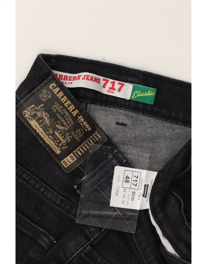 CARRERA Mens 717 Slim Jeans IT 48 Medium W33 L24 Black Cotton Vintage Carrera and Second-Hand Carrera from Messina Hembry 