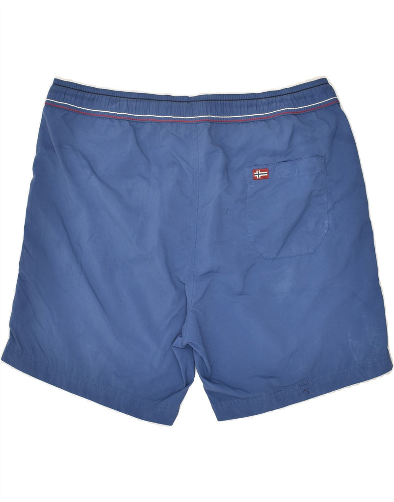 NAPAPIJRI Mens Sport Shorts XL Blue Polyester | Vintage Napapijri | Thrift | Second-Hand Napapijri | Used Clothing | Messina Hembry 