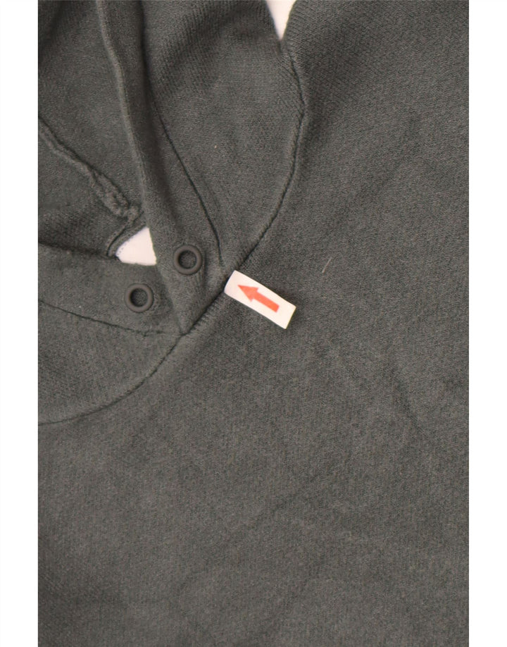 Zara Mens Hooded Jumper Sweater Large Grey Viscose