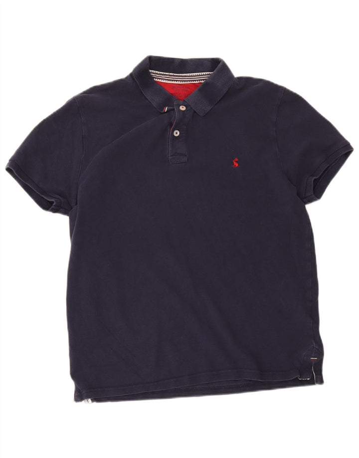 Joules Mens Slim Fit Polo Shirt Medium Navy Blue Cotton