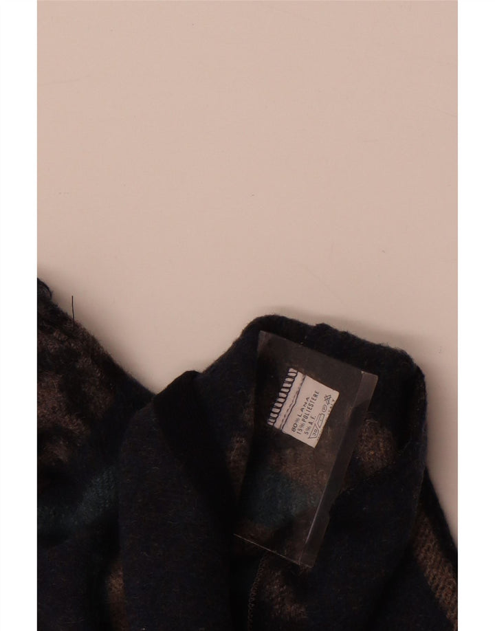 Vintage Mens Waistcoat Medium Blue Fair Isle Wool