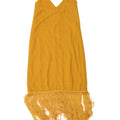 Zara Womens Charleston Dress UK 10 Small Yellow