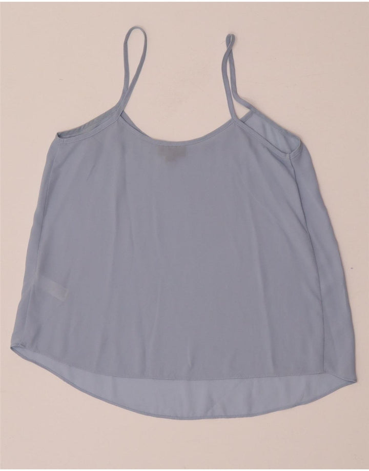 Topshop Womens Oversized Cami Top UK 8 Small Blue Polyester