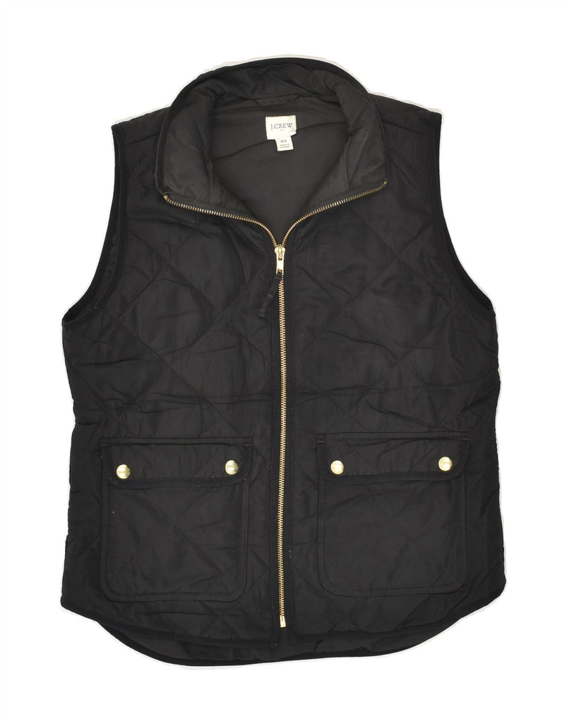 J. CREW Womens Quilted Gilet UK 6 XS Black Polyester | Vintage J. Crew | Thrift | Second-Hand J. Crew | Used Clothing | Messina Hembry 
