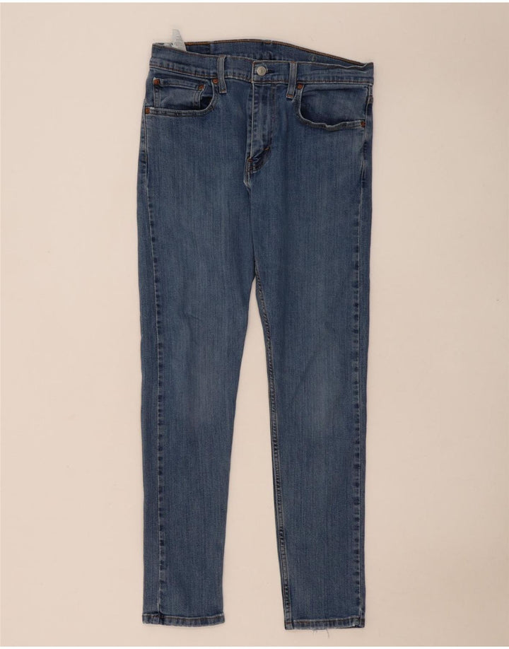 Levi's Mens 512 Slim Tapered Jeans W32 L32 Blue Cotton