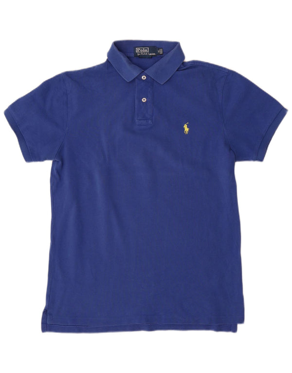 Polo Ralph Lauren Mens Polo Shirt Medium Blue Cotton