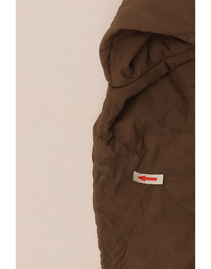 Zara Boys Liner Padded Jacket 13-14 Years Brown Polyester