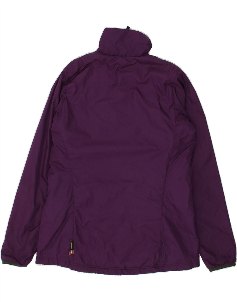 HELLY HANSEN Womens Rain Jacket UK 14 Medium Purple Polyester | Vintage Helly Hansen | Thrift | Second-Hand Helly Hansen | Used Clothing | Messina Hembry 