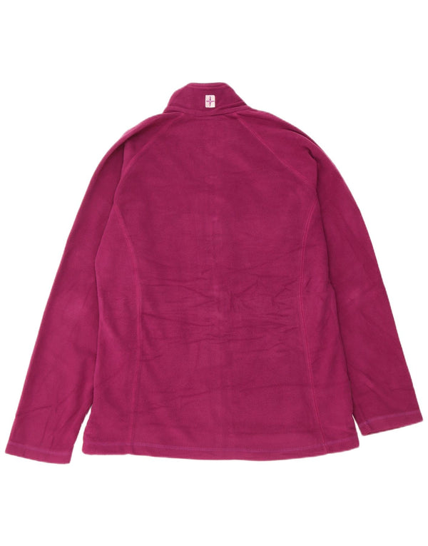 Mountain Warehouse Womens Fleece Jacket UK 14 Large Purple Polyester