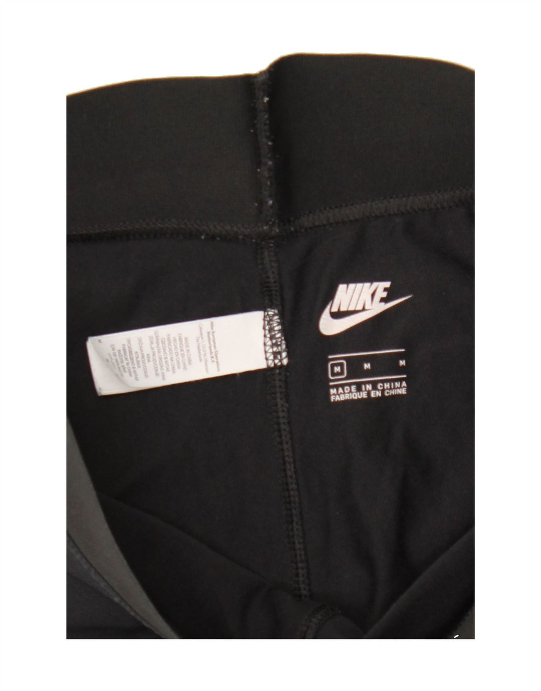 NIKE Womens Graphic Leggings UK 14 Medium  Black Cotton Vintage Nike and Second-Hand Nike from Messina Hembry 