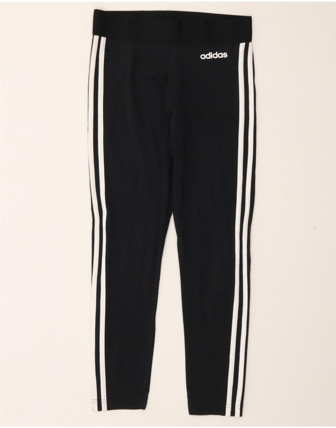 ADIDAS Womens Leggings UK 8/10 Small  Black Cotton Vintage Adidas and Second-Hand Adidas from Messina Hembry 
