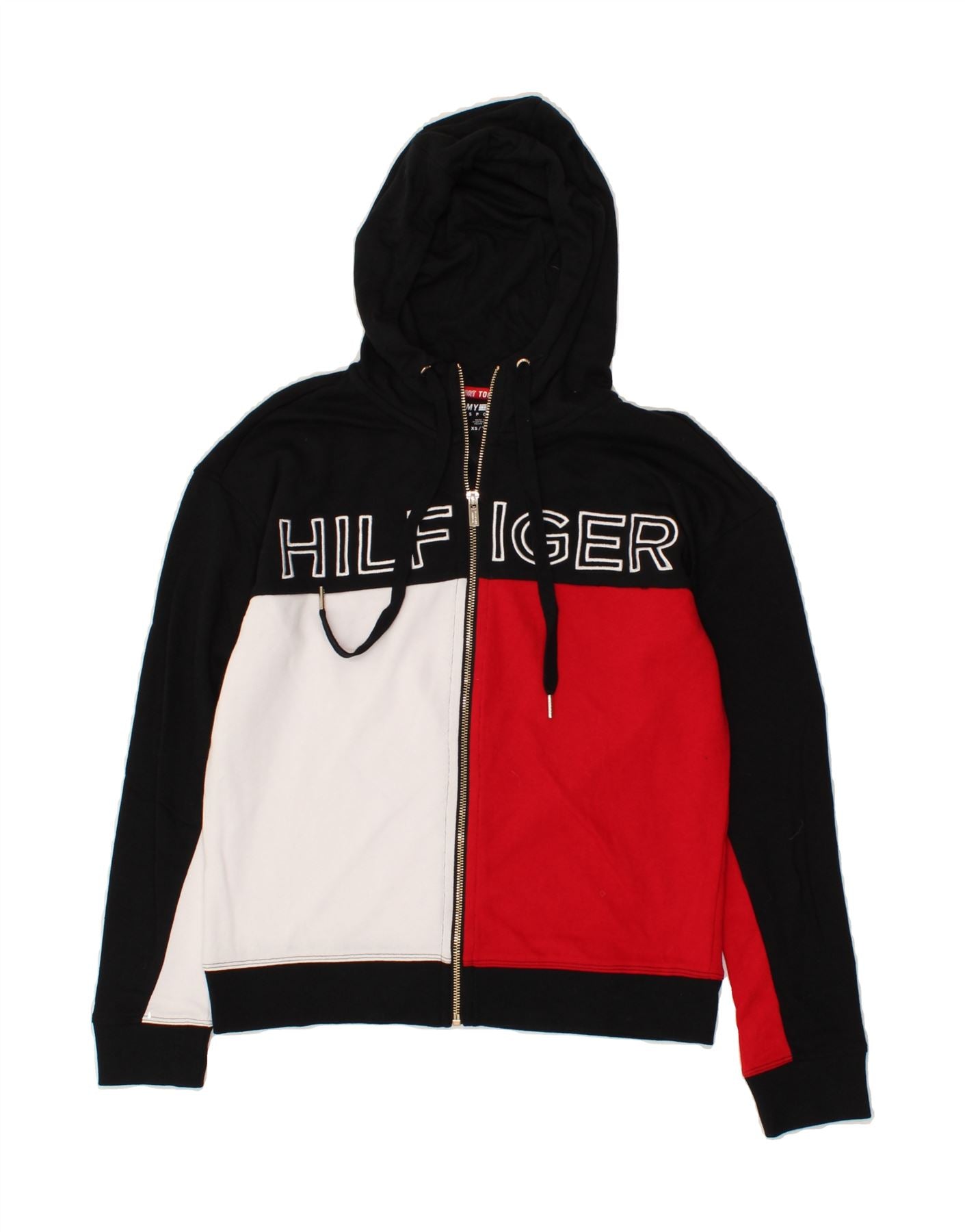 Top Black Tommy Hilfiger hoodie size XS