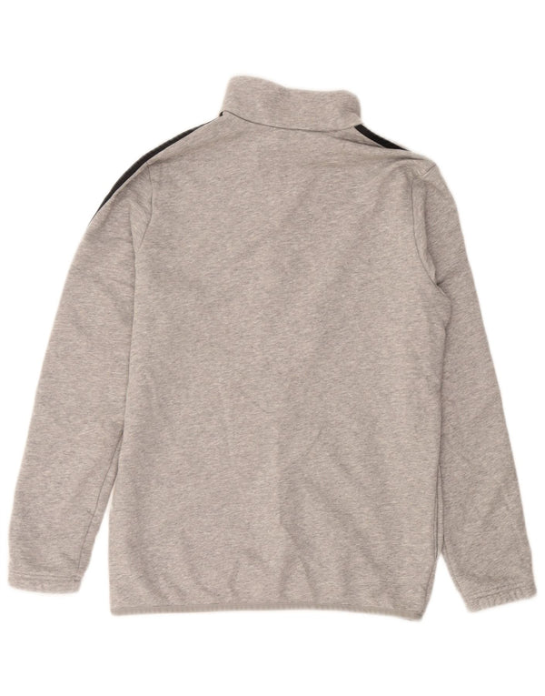 Adidas Boys Primegreen Tracksuit Top Jacket 13-14 Years Grey Flecked Cotton