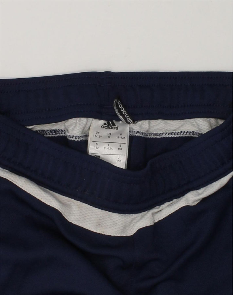 ADIDAS Boys Climacool Graphic Tracksuit Trousers 11-12 Years Navy Blue | Vintage Adidas | Thrift | Second-Hand Adidas | Used Clothing | Messina Hembry 