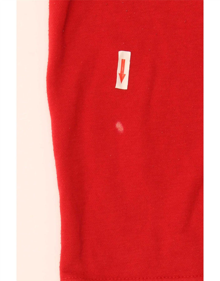 Zara Womens Oversized Crop Roll Neck Sweatshirt Jumper UK 18 XL Red