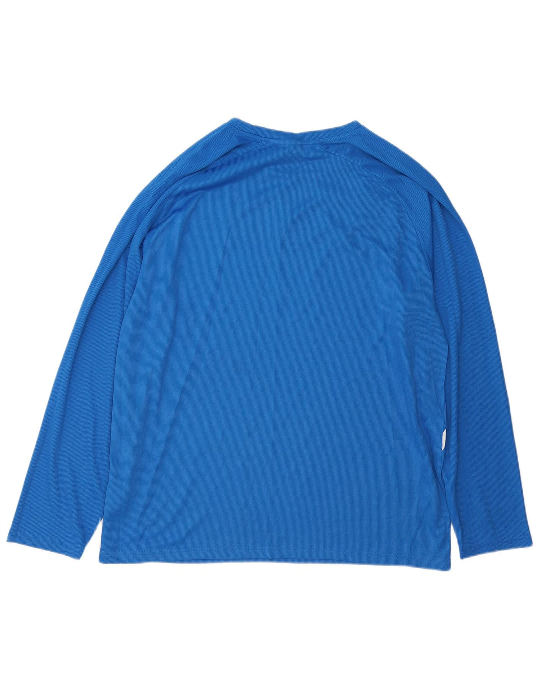 Puma Mens Top Long Sleeve Large Blue Striped Polyester