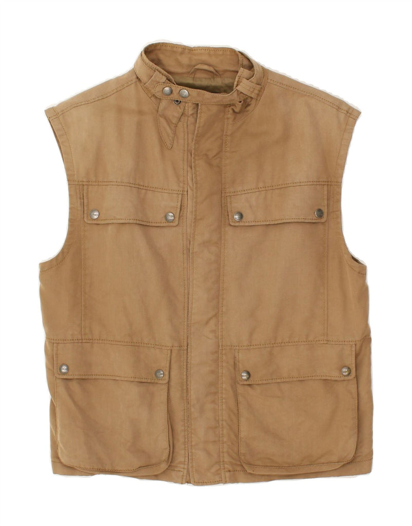 FAY Mens Utility Gilet UK 36 Small Brown | Vintage Fay | Thrift | Second-Hand Fay | Used Clothing | Messina Hembry 