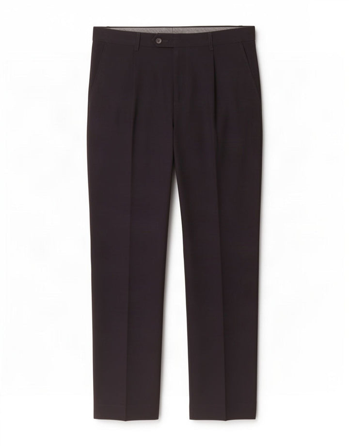 Marks & Spencer Mens Regular Fit Suit Trousers W34 L33 Navy Blue Polyester